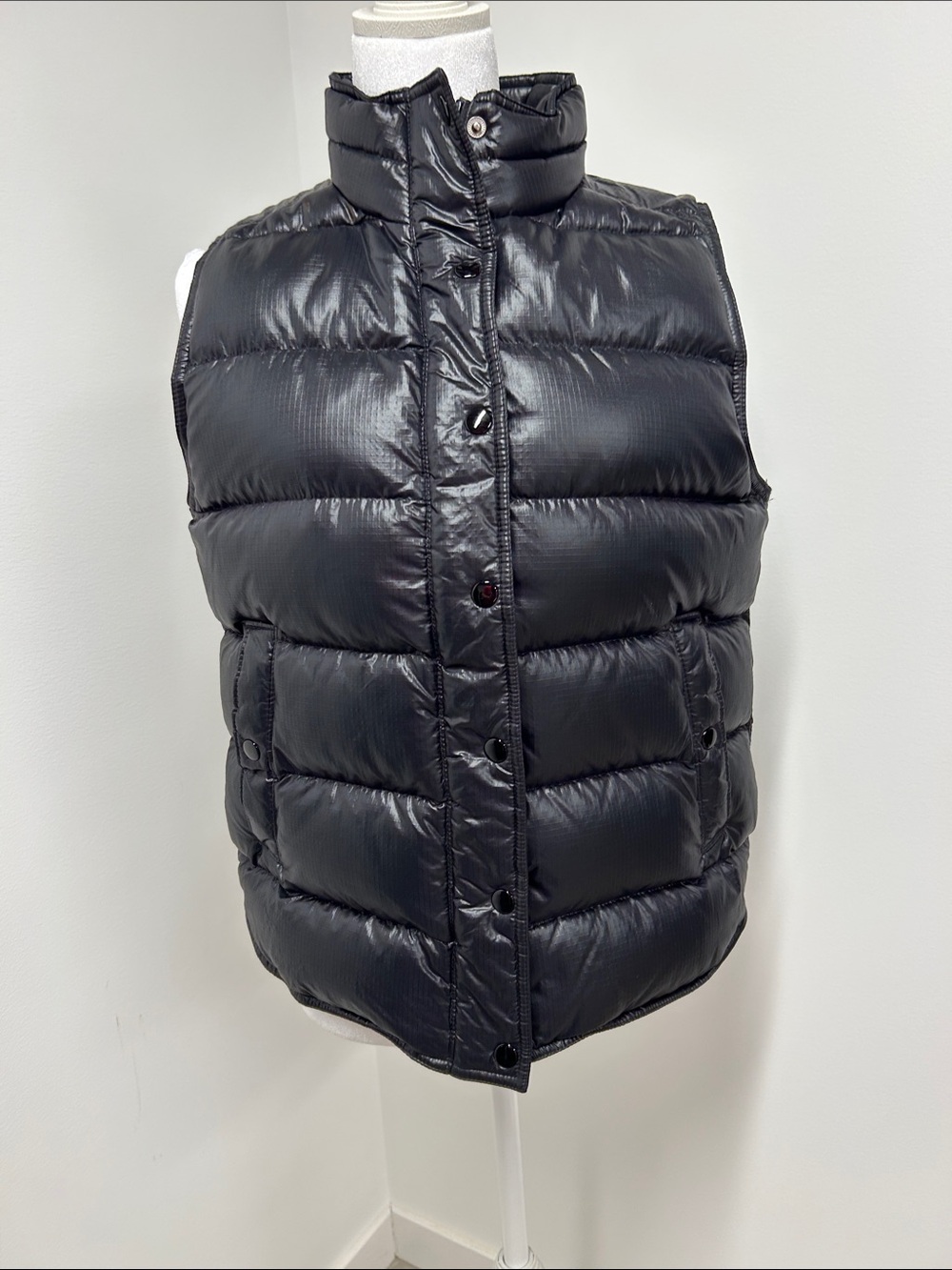 J. Crew Black Quilted Puffer Vest
